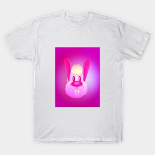 Retro Hot Pink Bunny T-Shirt